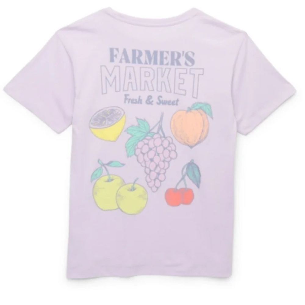 Wonder Nation Girls Farmers Market Graphic Tee - Picture 2 of 4